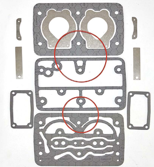 EPR UR-21 | KIT PARA CABEZA DE COMPRESOR KNORR PARA VOLVO 20429343 DOBLE PISTÓN VÁLVULA DE ESCAPE SENCILLA